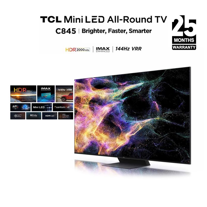 TCL 4K 55" MINI LED GOOGLE TV (MINI-55C845)