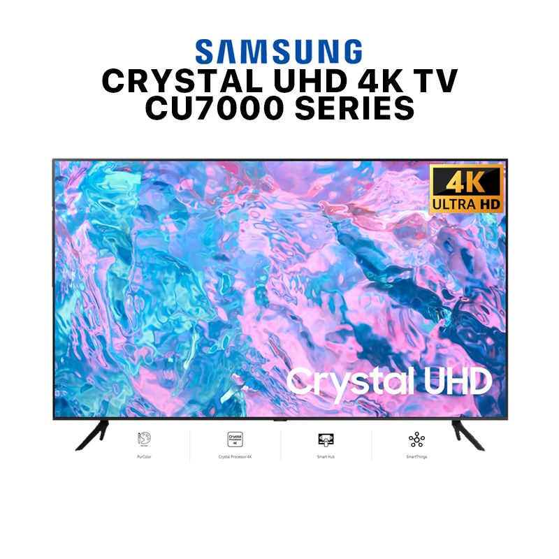 SAMSUNG 65" CRYSTAL UHD CU7000 4K SMART TV (UA65CU7000KXXM)