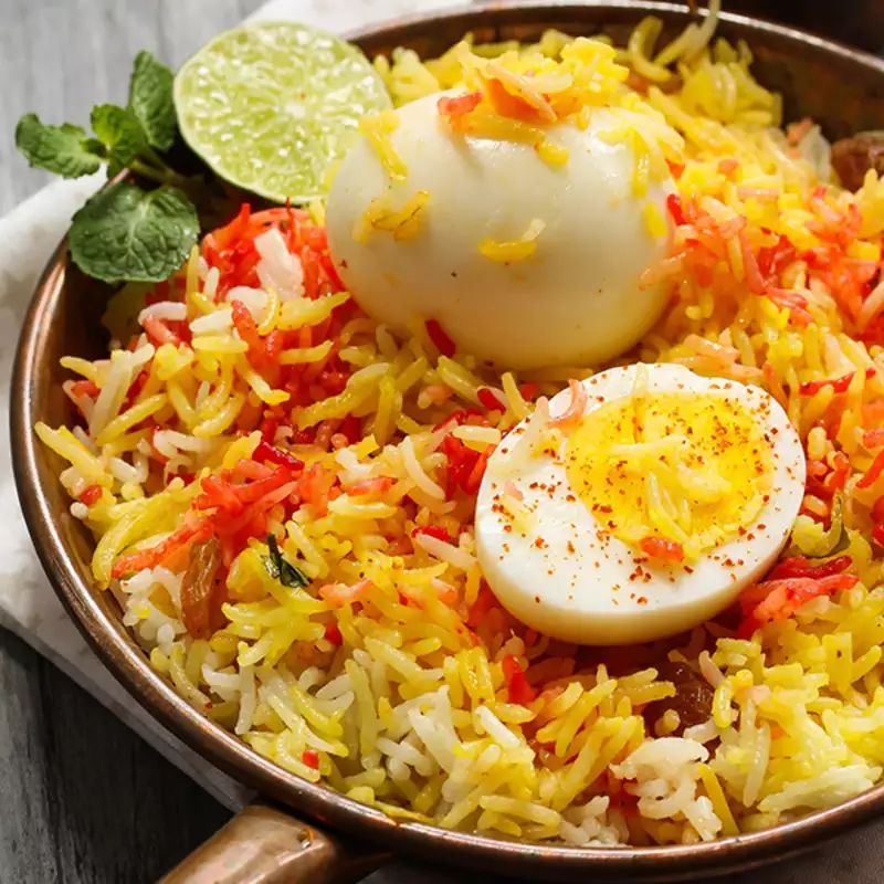 Basic Biryani with Egg