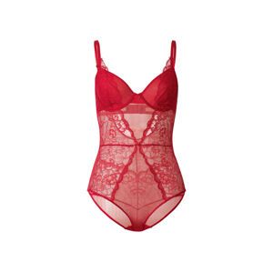 ESMARA® Women's lace bodysuit(red)