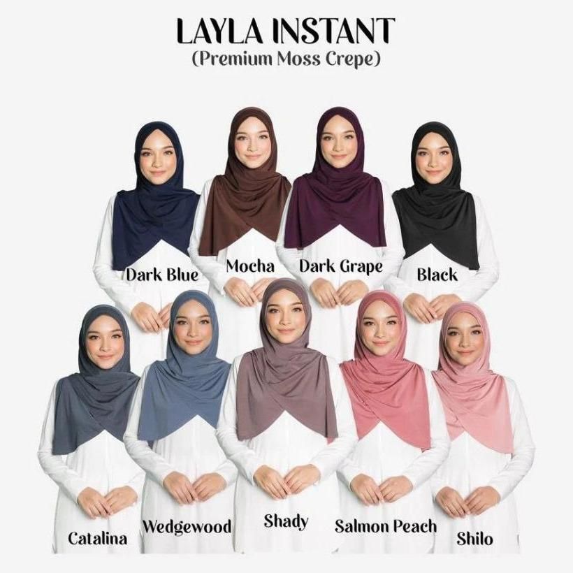 Loveta Layla Instant (Preminum Moss Crepe) by Siti Sarah