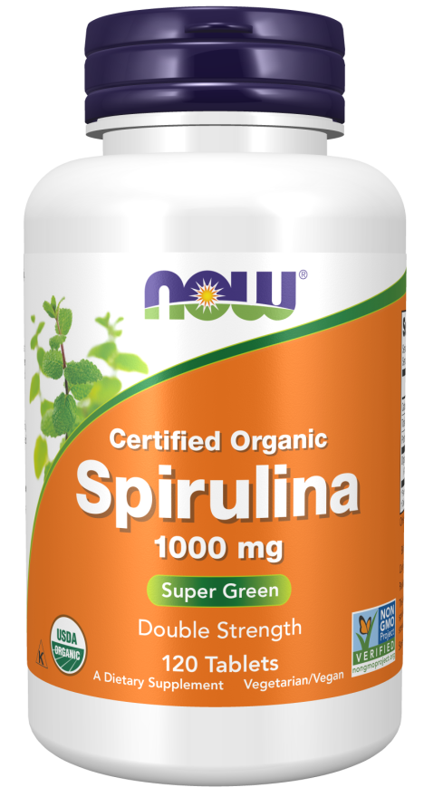 Spirulina Double Strength, 1000 mg Organic Tablets