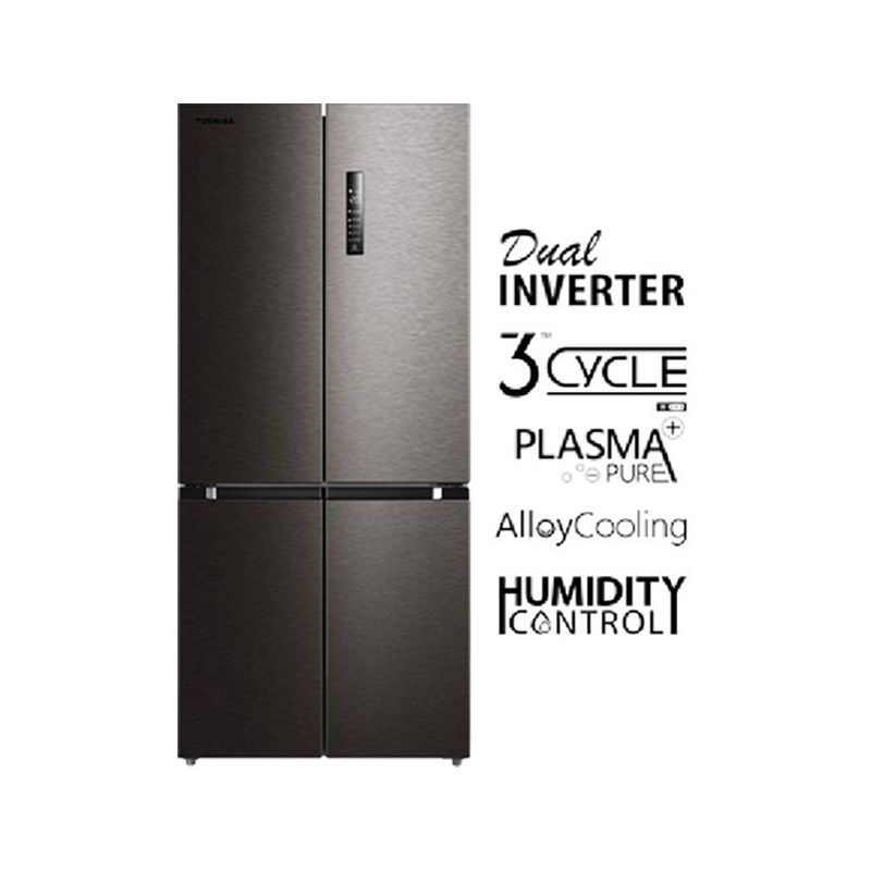 TOSHIBA 4-DOORS INVERTER FRIDGE 556L (GRRF610WEPMY(37))