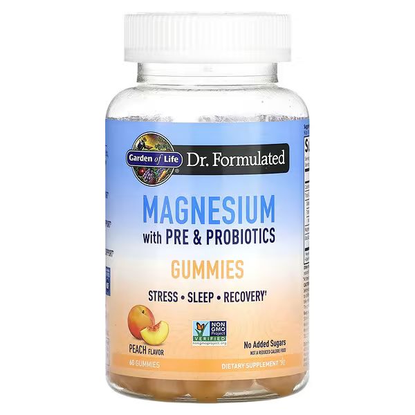 Magnesium with Pre & Probiotics, Peach Flavour