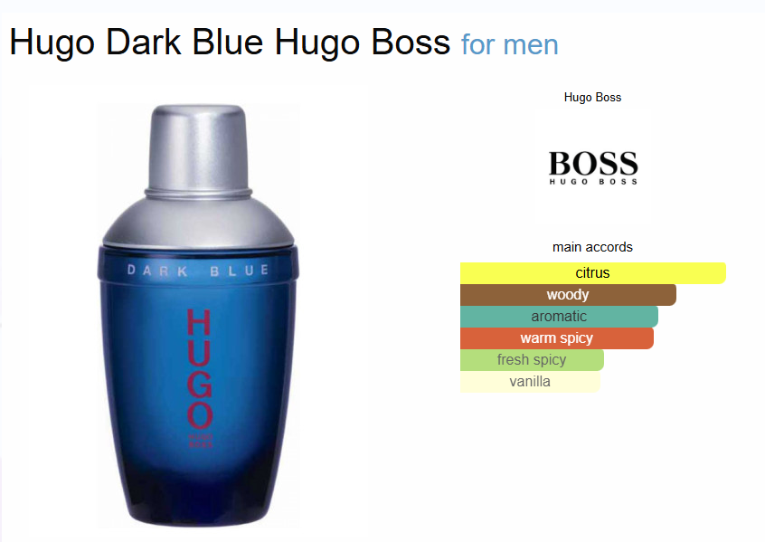 Inspired by - Dark Blue - Hugo Boss 