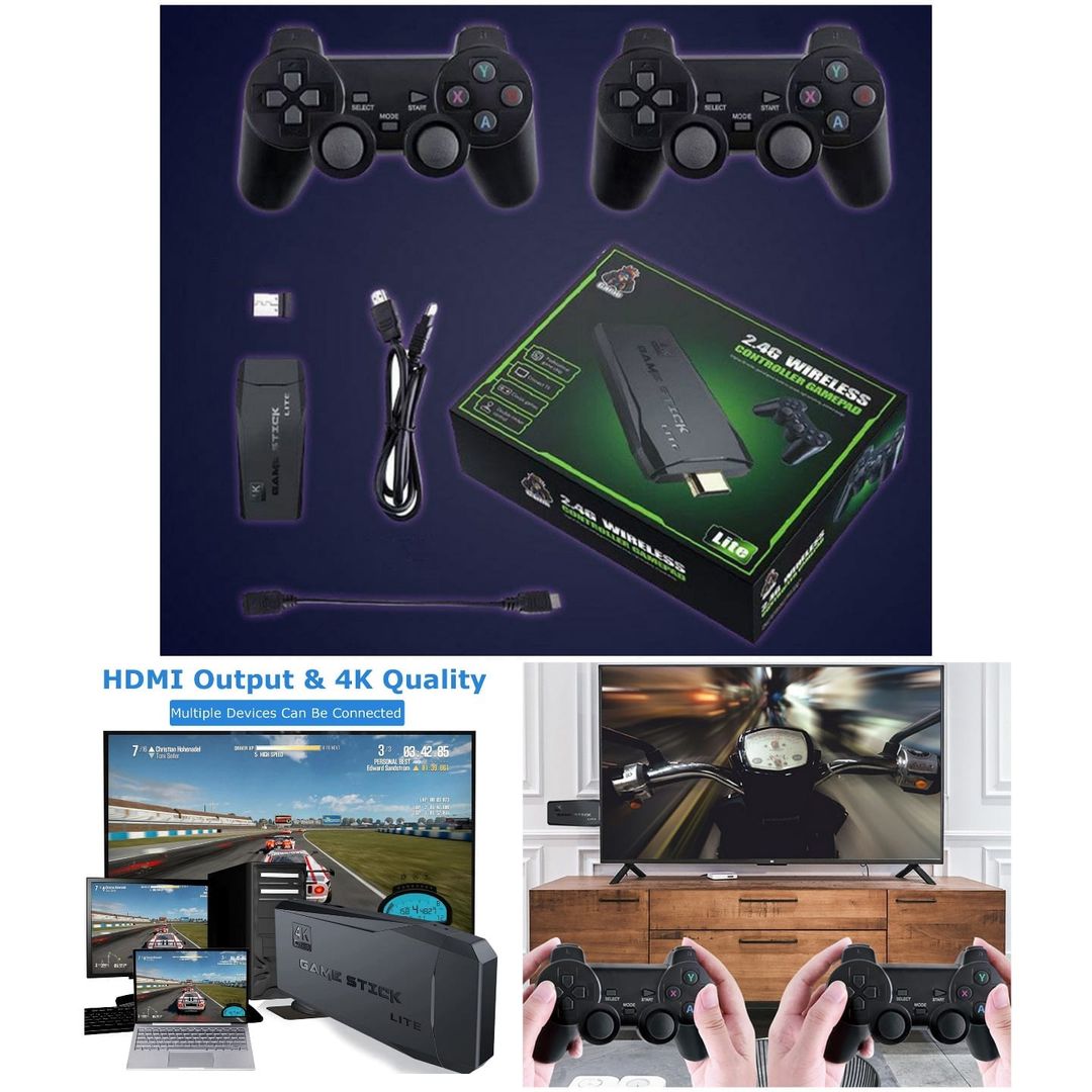 G 4145. Double Wireless Controller Game Stick.