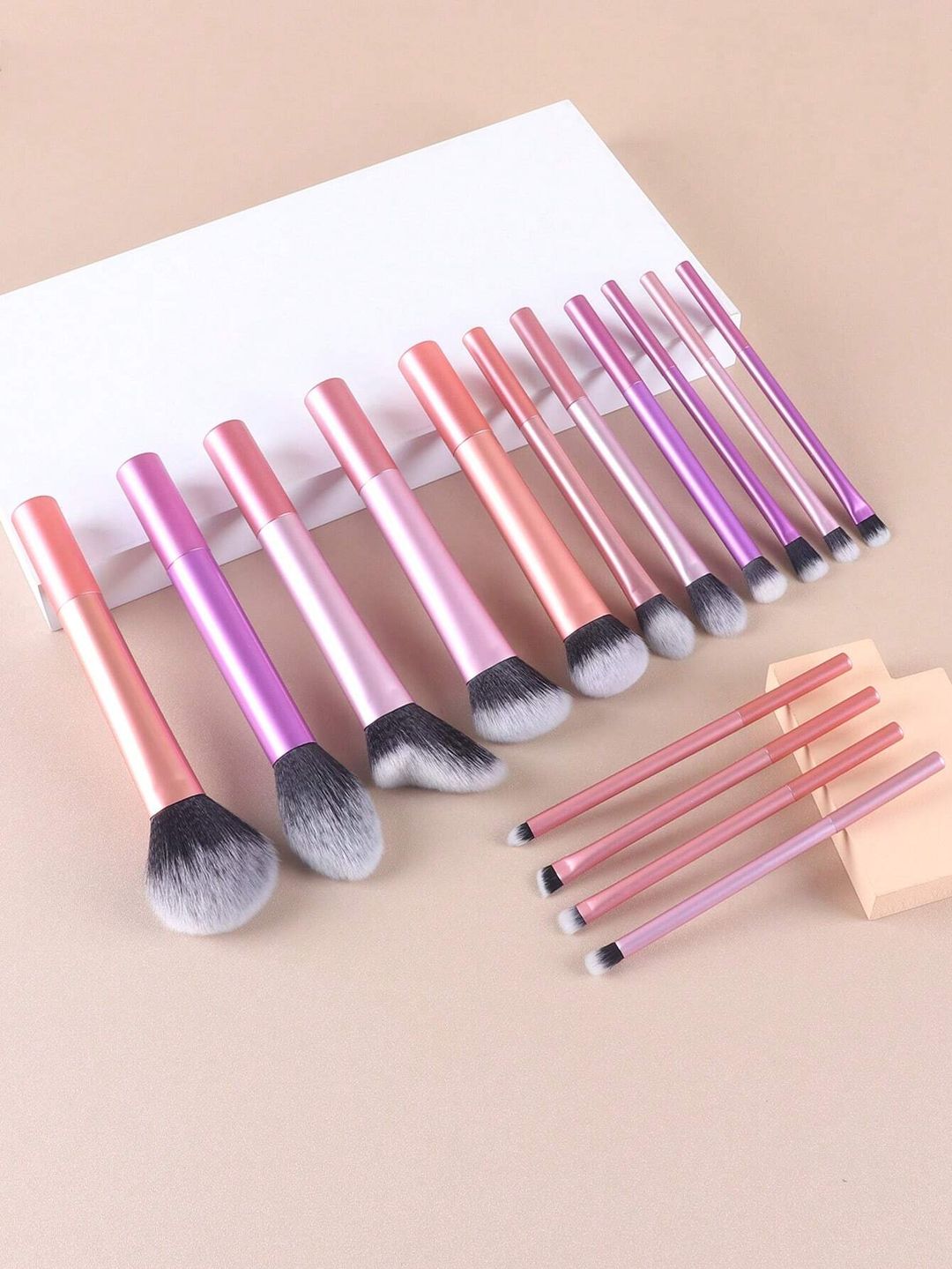 15pcs Multicolor Makeup Brushe Set