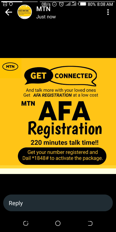 *AFA Registration*  NAME: SEX: NUMBER: ID TYPE: ID NUMBER: