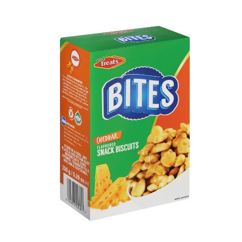 TASTY TREATS BITES CHEDDAR 150GR.