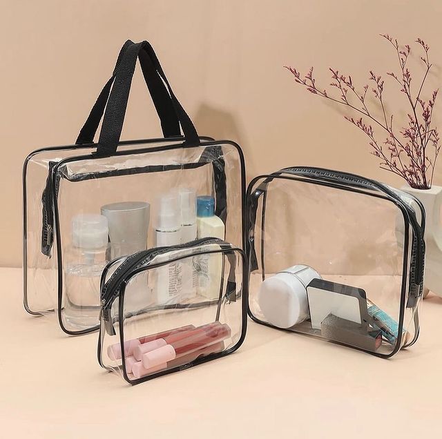 Translucent make up bag 3 in 1