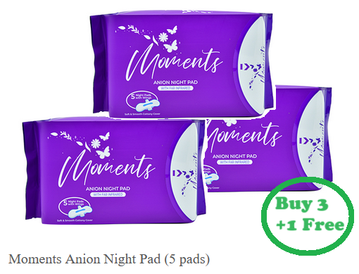 Moments Anion Night Pad (3+1)