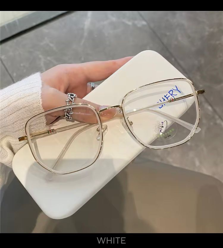 Transparent Computer Glasses Frame Women Men Anti Blue Light polygon Eyewear Blocking Glasses Optical Spectacle Eyeglass