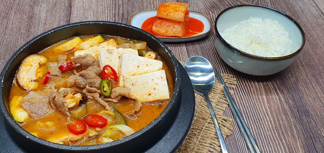 Beef brisket soybean paste stew