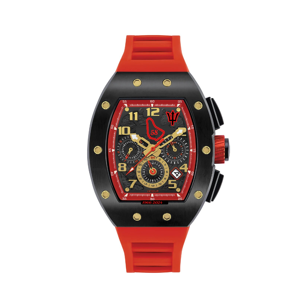 Limited Edition Barbados Independence Timepiece- Red 1-58 