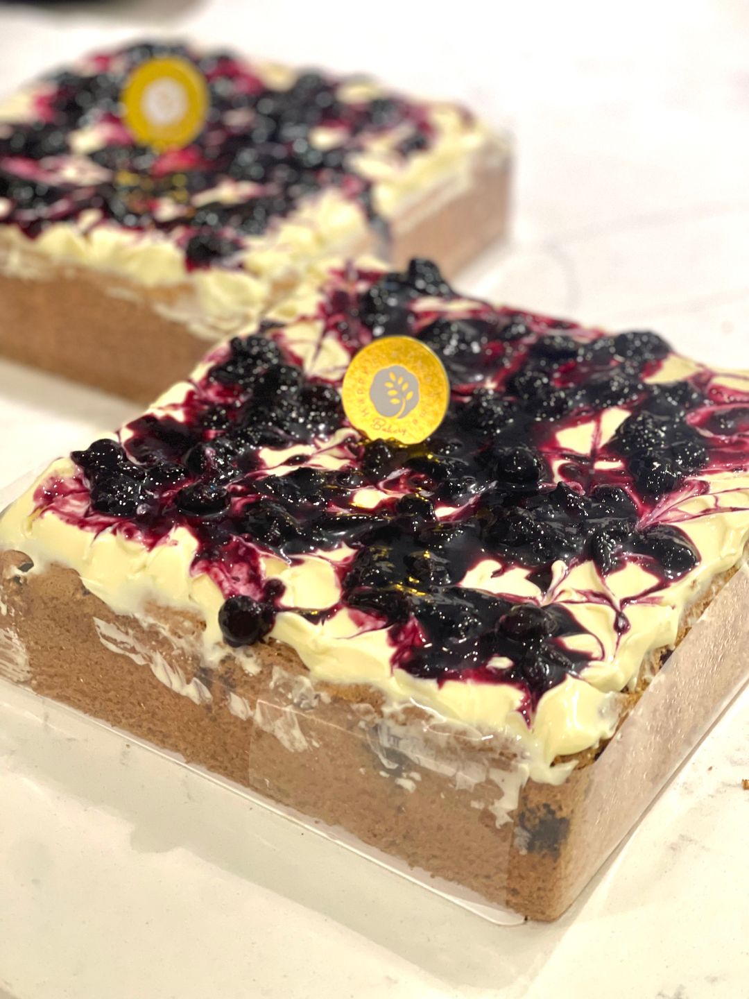 Tea-time Cake: Blueberry Cheese & Cake 8”