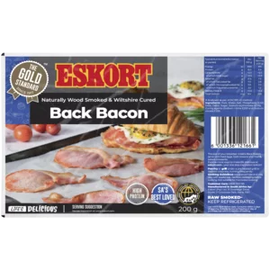 Eskort Wood Smoked Back Bacon 200g