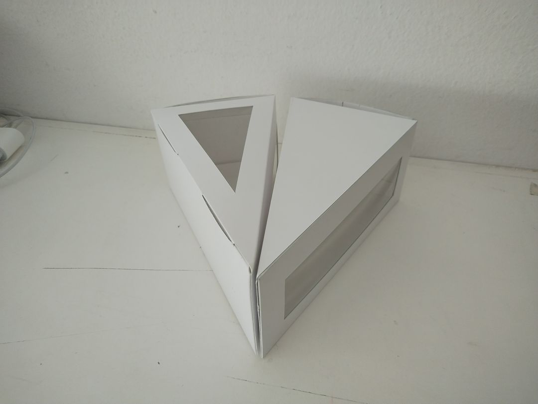 Single slice cake box