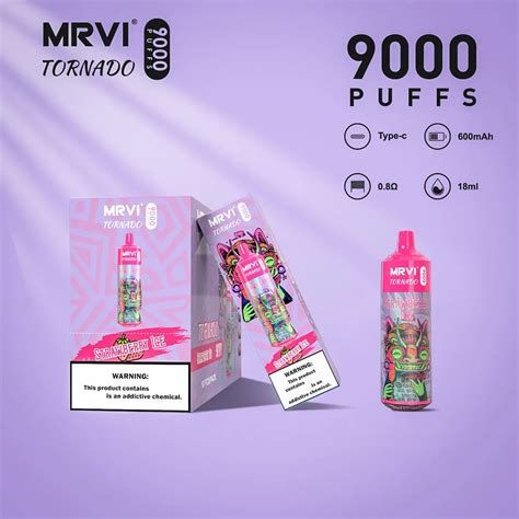 Tornado MRVI strawberry Ice 9000puffs