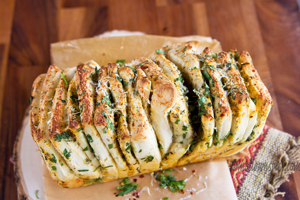 Garlic herb and cheese bread