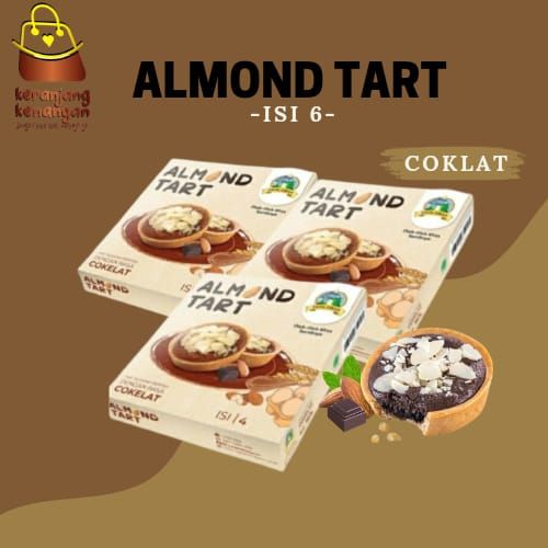 ALMOND TART - COKLAT (6 PCS)