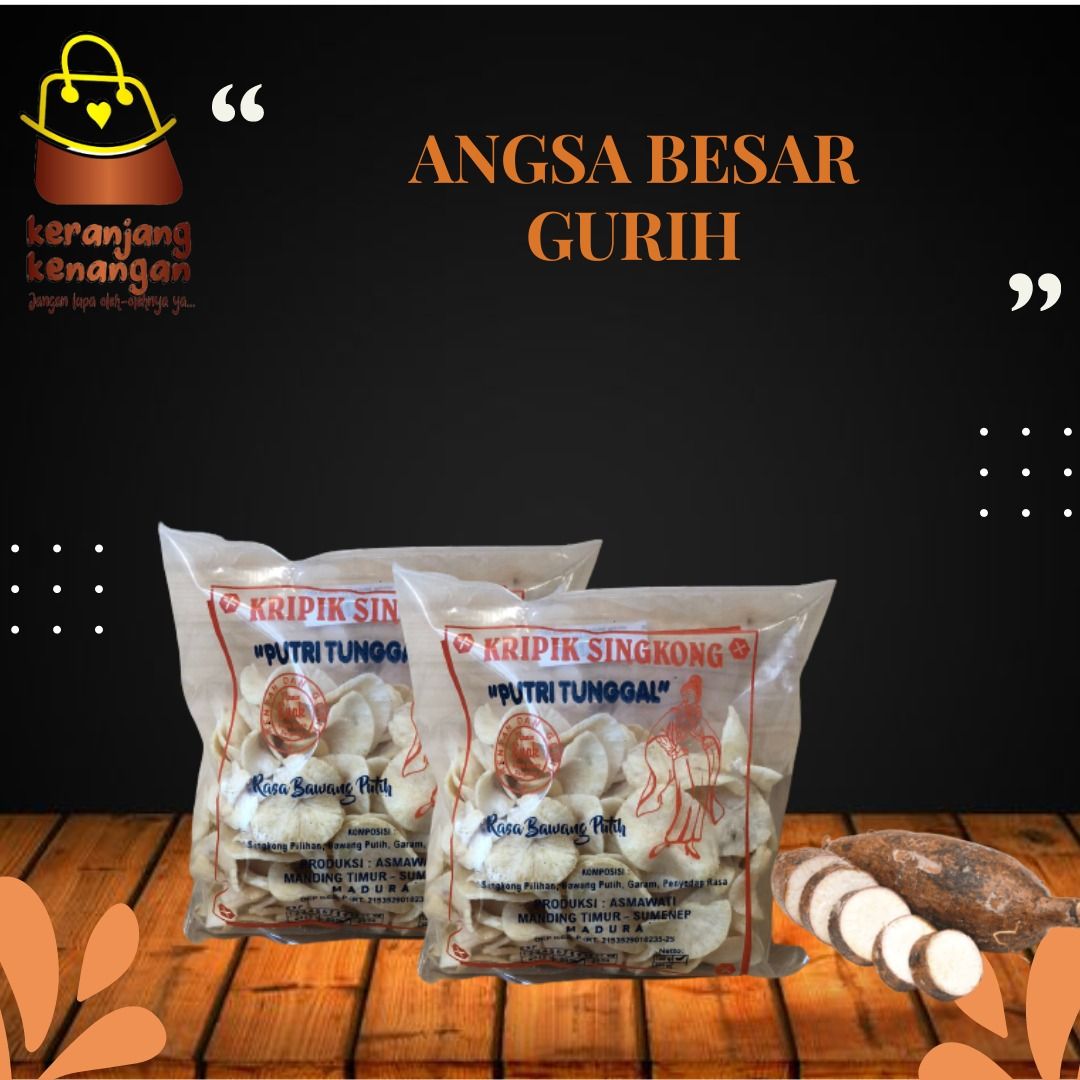 KRIPIK SINGKONG ANGSA BESAR GURIH