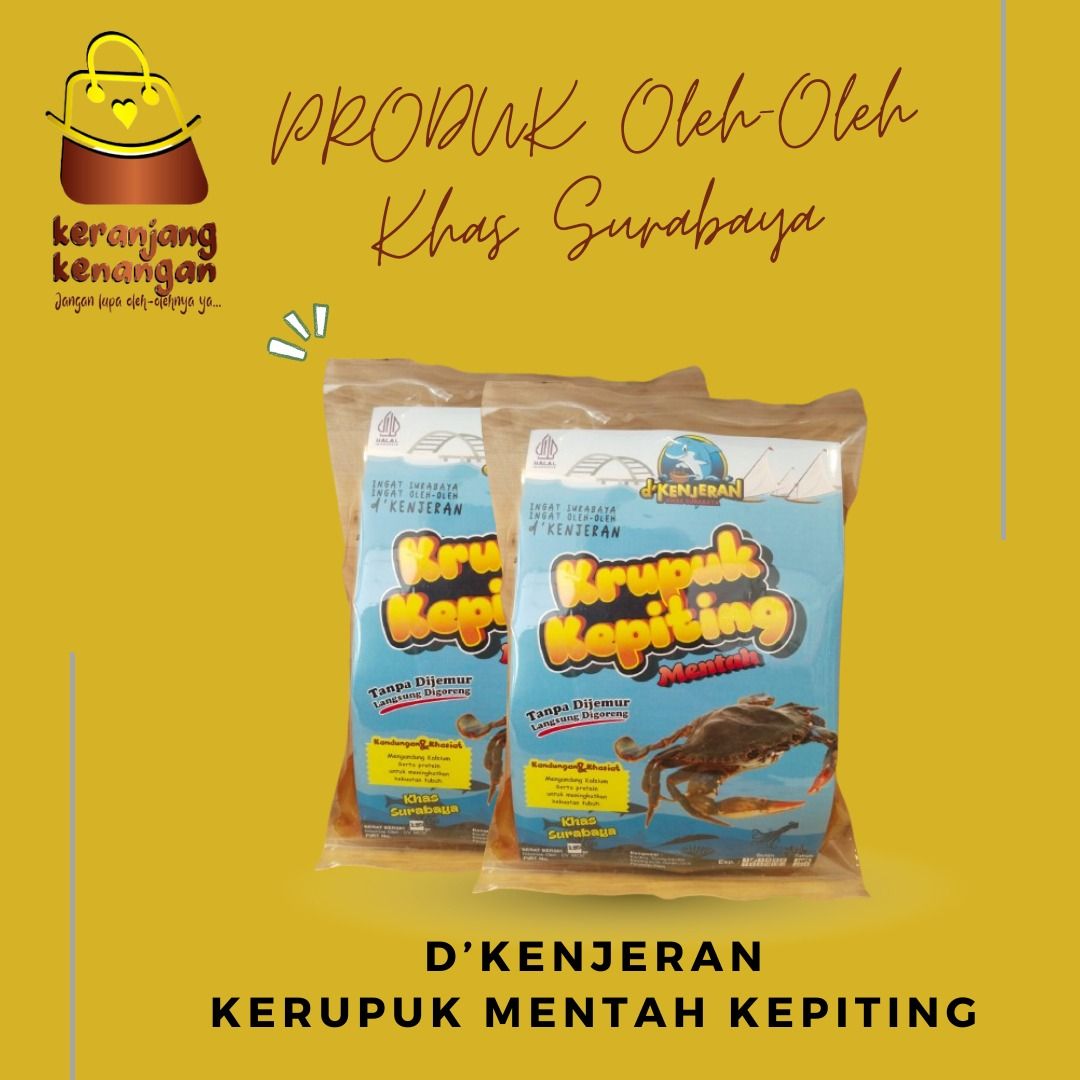 D' KENJERAN - KRUPUK KEPITING MENTAH