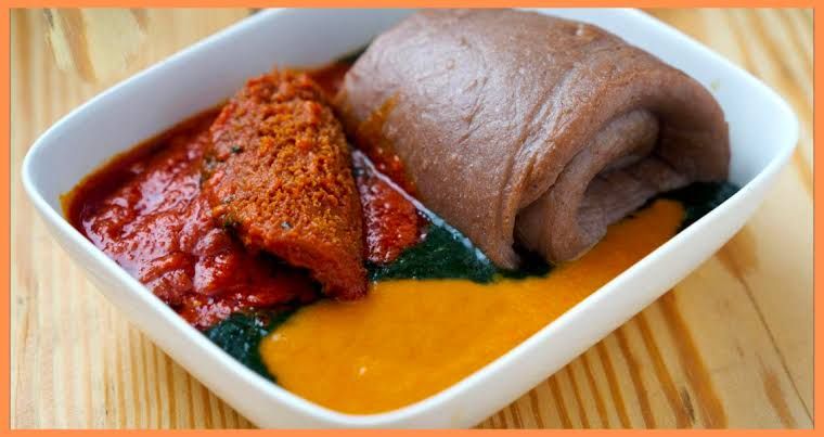 Amala and beef