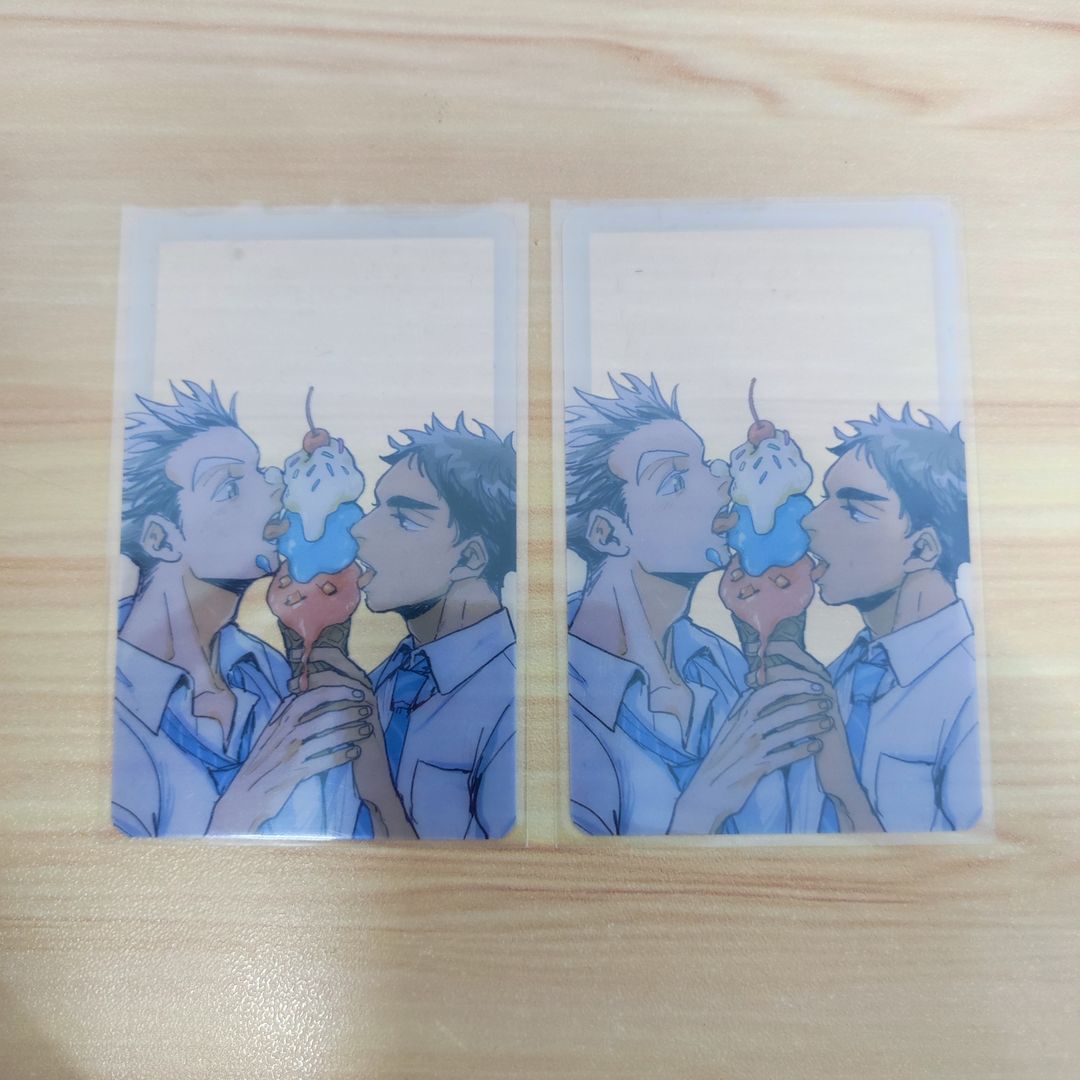 Haikyuu Fanart Transparent Card - Bokuaka