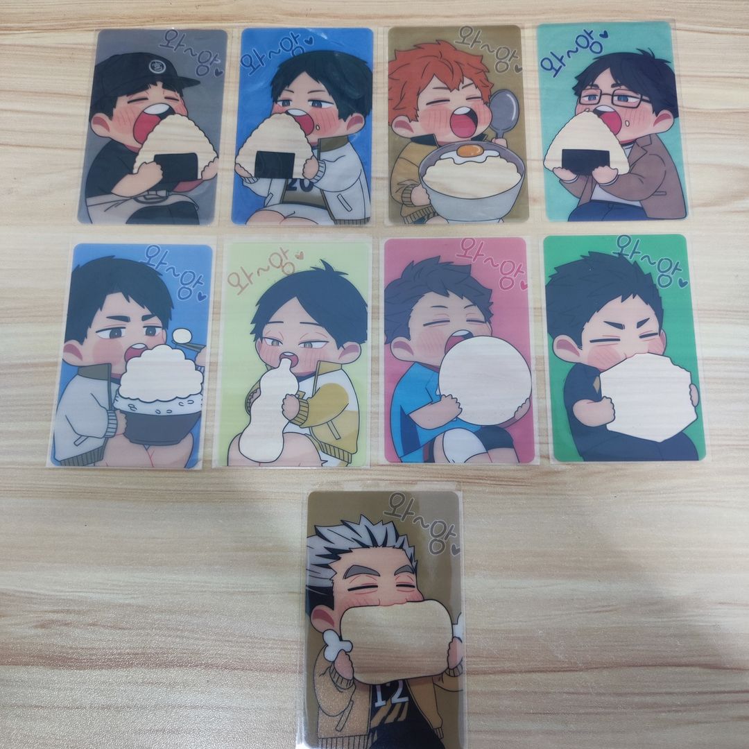 Haikyuu Fanart Mukbang Photocard - Timeskip