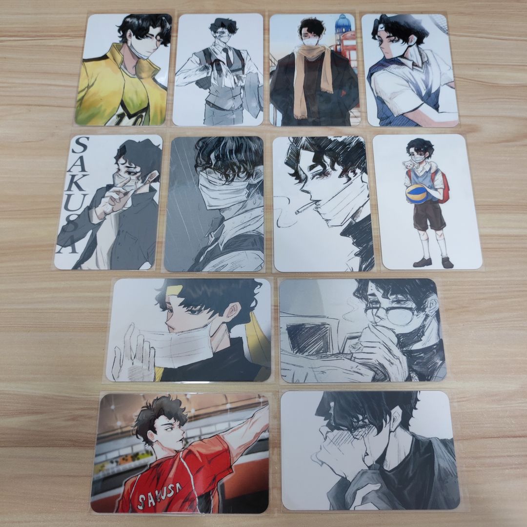 Haikyuu Fanart Photocard - Sakusa