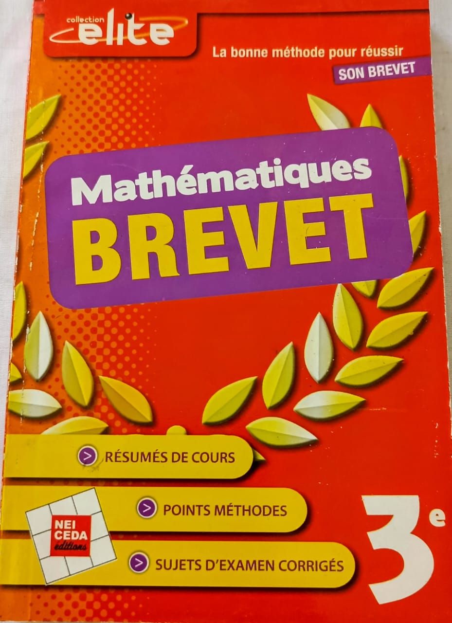 Mathematiques BREVET (ELITE) - (Parascolaire) 3ieme