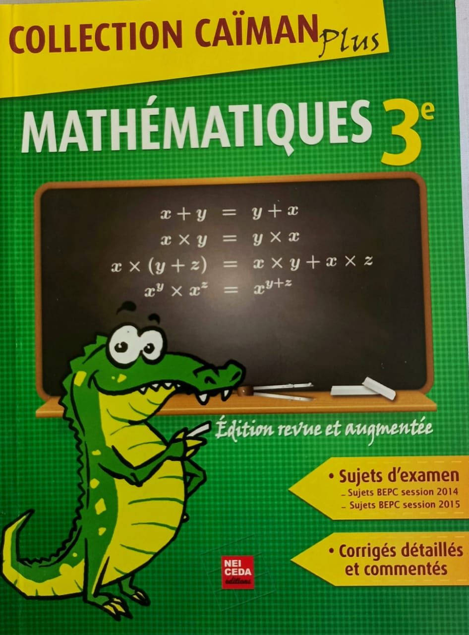 Mathematiques (Caïman Plus) - (Parascolaire) 3ieme