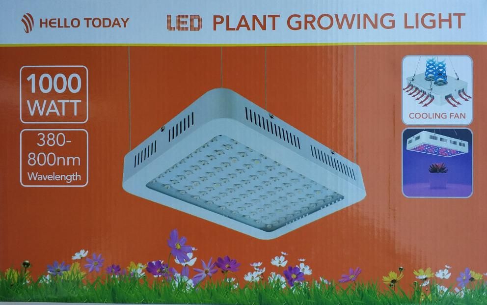 Hello Today HD-FLD080W 1000Watt LED Plant Grow Light Panel For Indoor Hydroponic Flower Growth