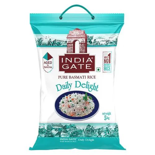 India Gate Daily Delight Pure Basmati Rice, 5 kg