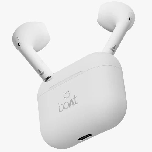 BoAt Airdopes Alpha True Wireless Earbuds with 35 Hours Playback, 13mm Drivers, ENx™ Tech, ASAP™ Charge, IWP™ Technology  - Swedish White