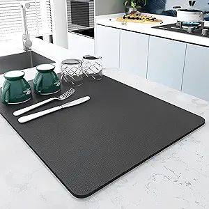 Super absorbent Nonslip Drain Utensil drying mat