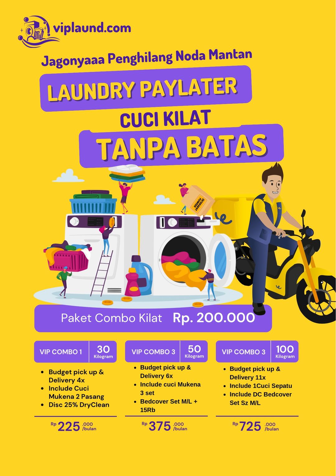 Paket Combo Laundry Kilat