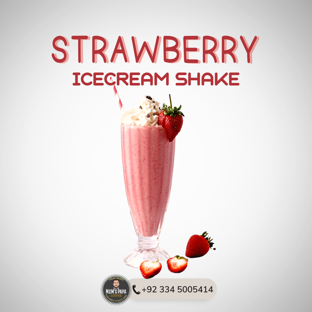 STRAWBERRY ICE CREAM SHAKE