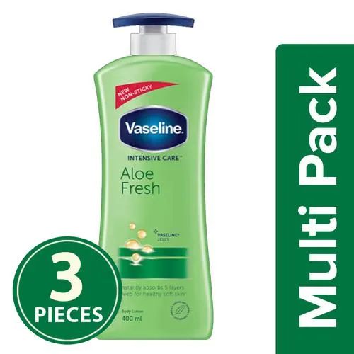 Vaseline Intensive Care Aloe Fresh Body Lotion, 400 ML