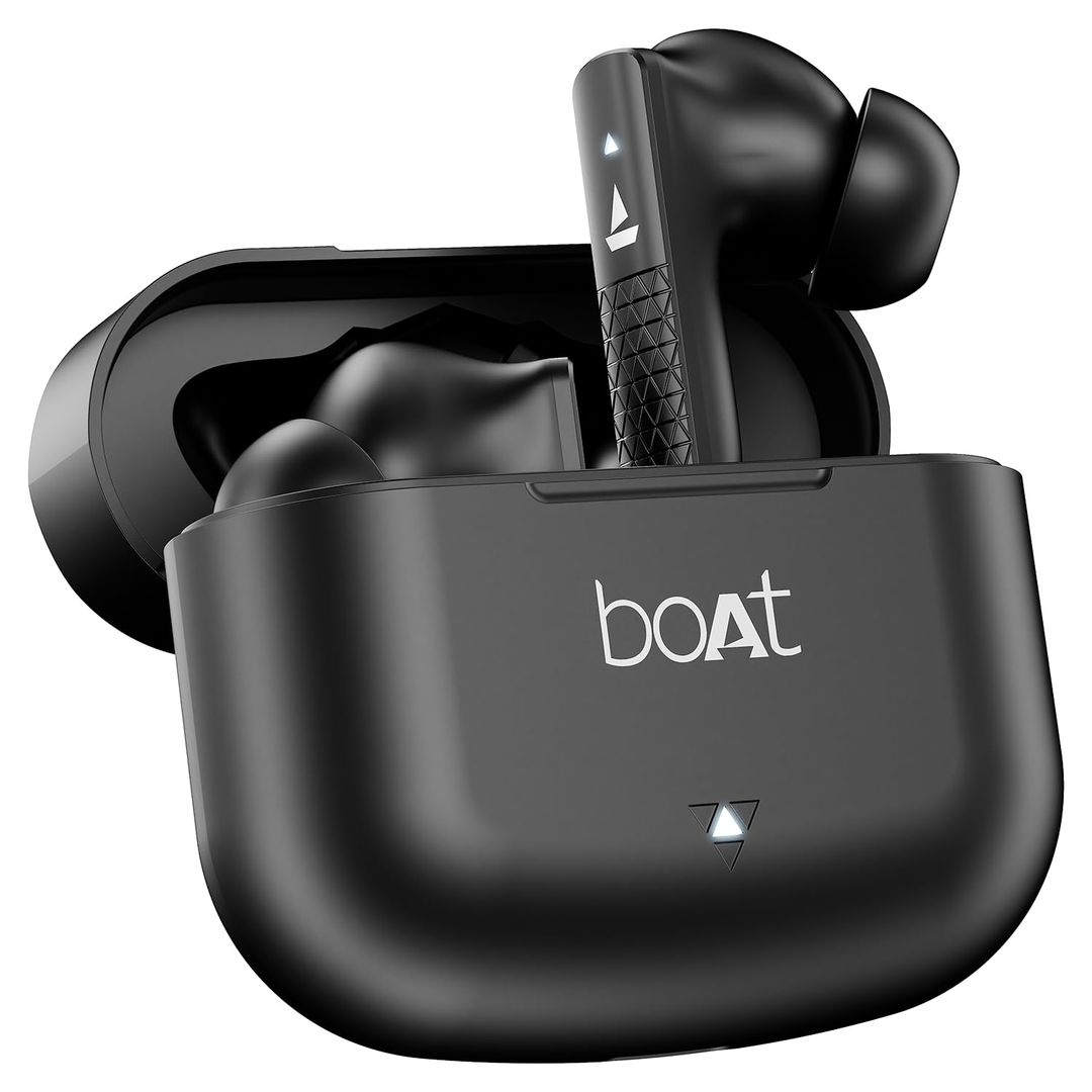 BoAt Airdopes 91 in Ear TWS Earbuds with 45 hrs Playtime, Beast Mode with 50 ms Low Latency, Dual Mics with ENx, ASAP Charge, IWP Tech, IPX4 & Bluetooth v5.3(Active Black)