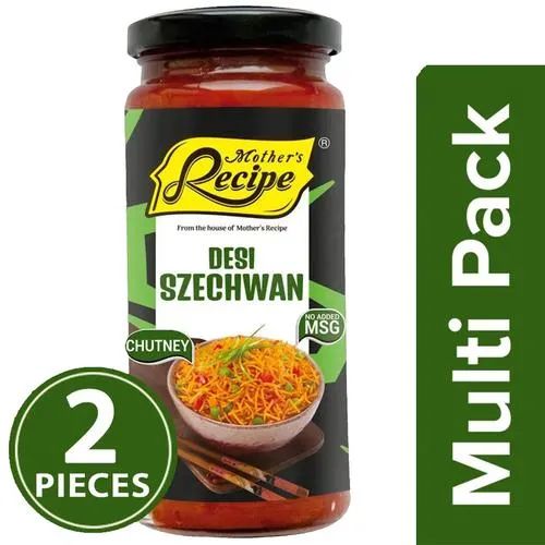 Mother's Recipe Desi Szechwan Chutney, 2 x 250 g Multipack
