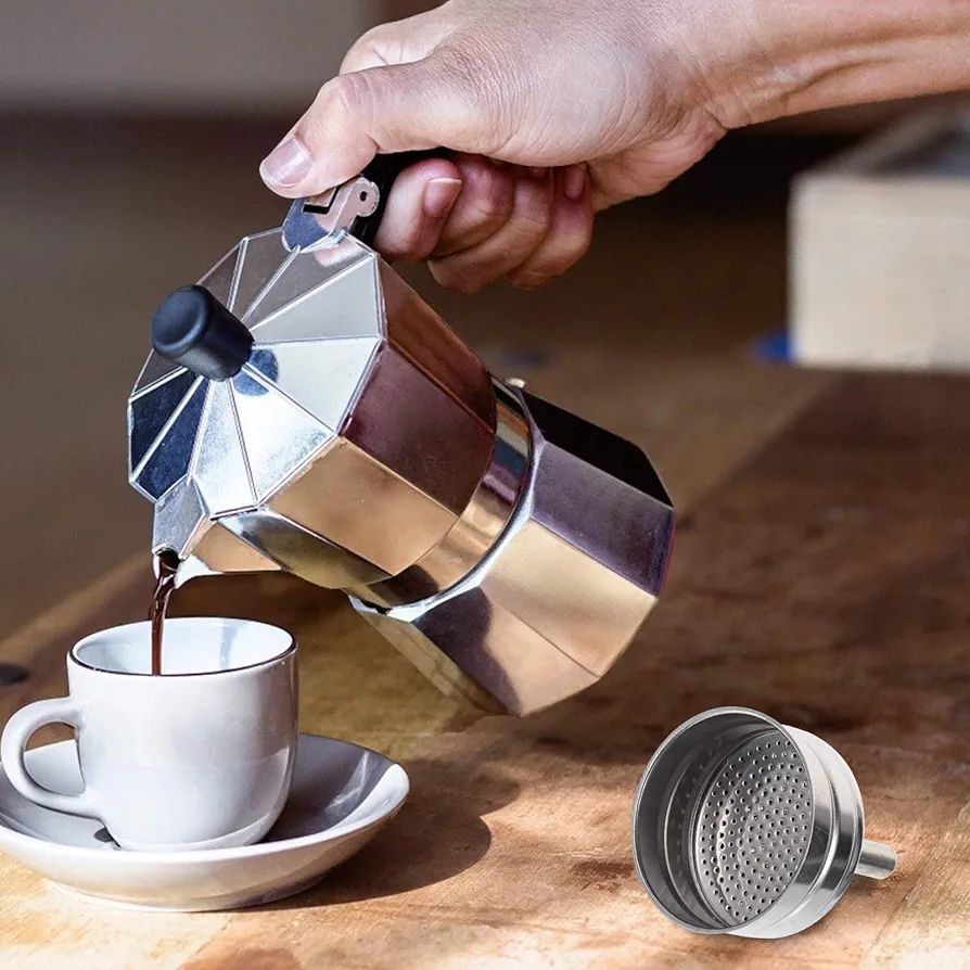 Aluminum Mocha Coffee Pot Rapid Stovetop Coffee  Brewer