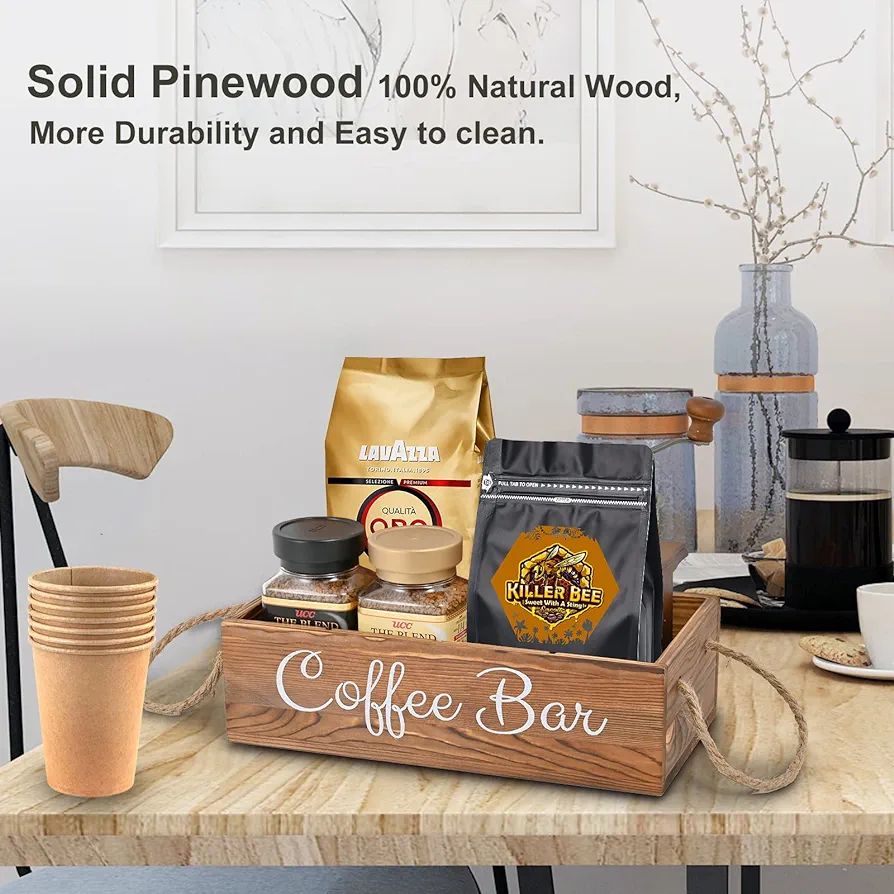 Wooden Coffee / Tea organizer