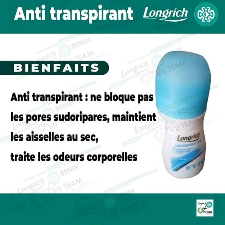 Anti Transpirant Longrich