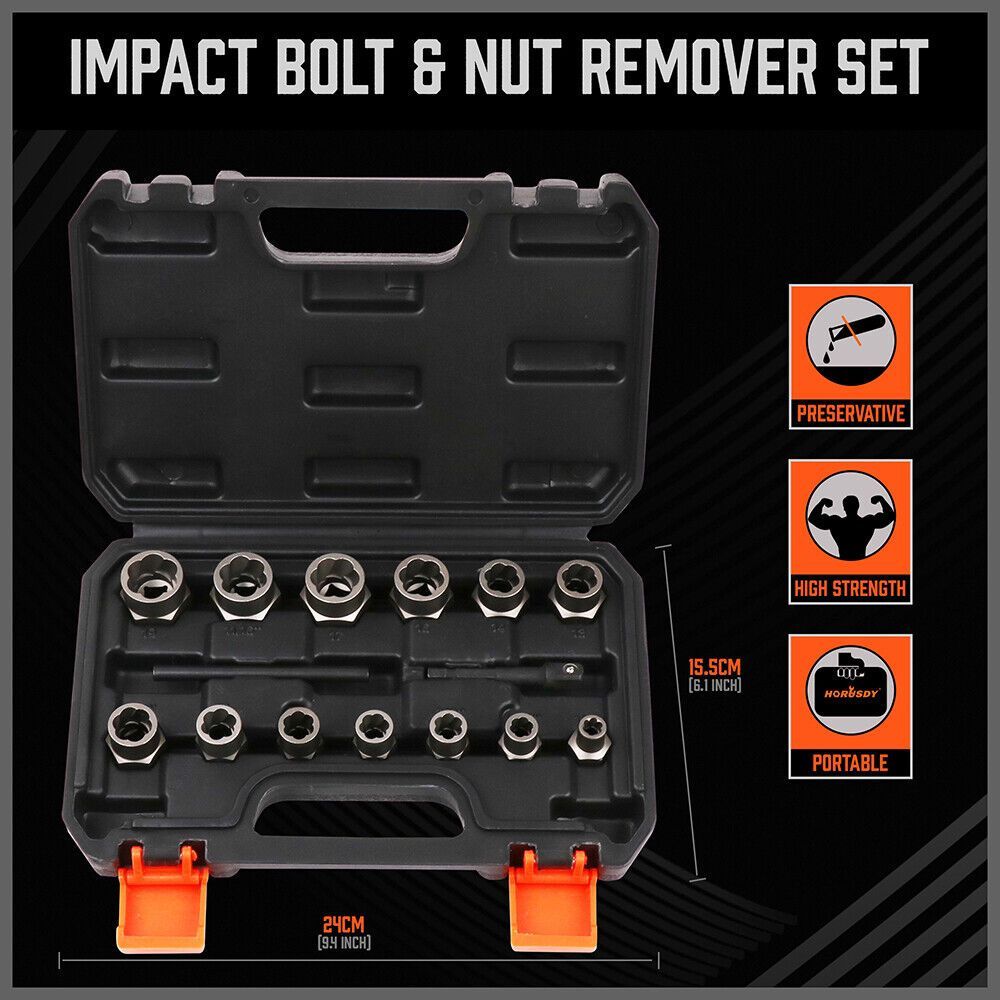 Impact Bolt & Nut Remover set