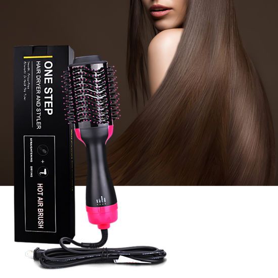 Hair dyer hot air brush 