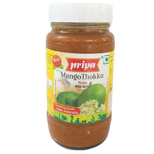 Priya Pickle - Mango Thokku (With Garlic), 500 g Bottle