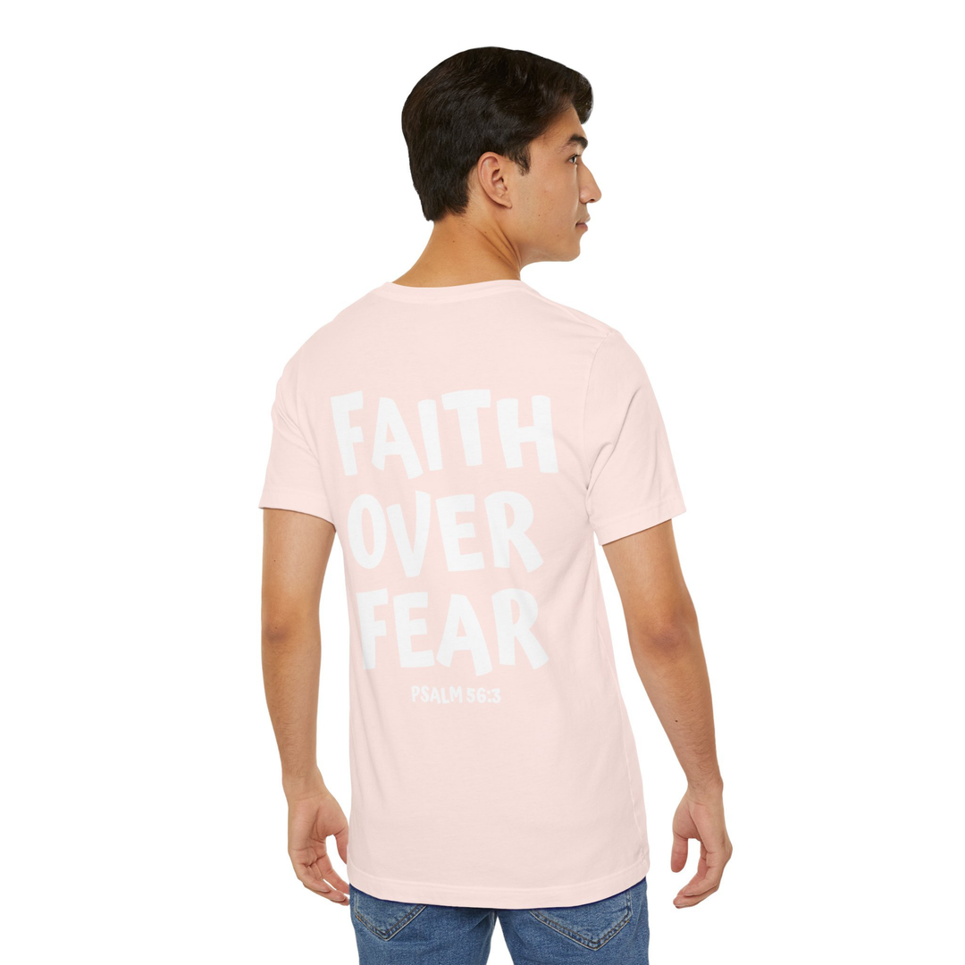 Faith Over Fear Tee - Peach