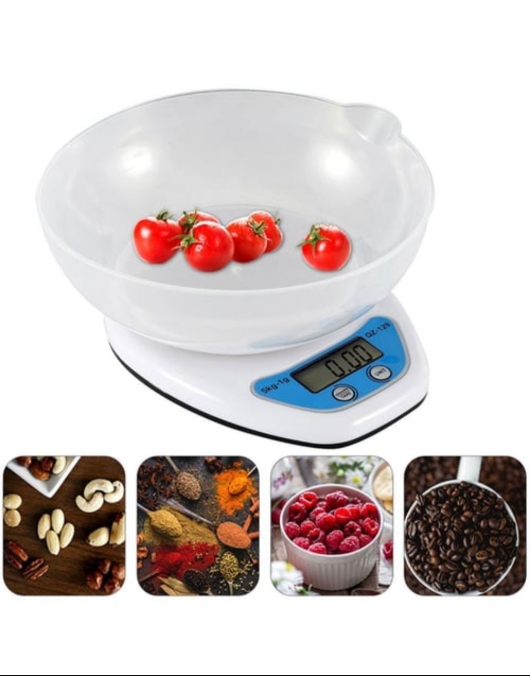 Aslor Electronic Kitchen Scale With Bowl B-1012