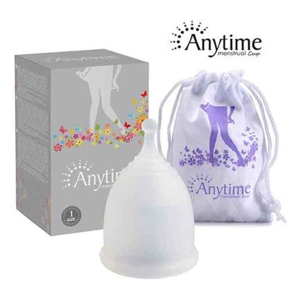 Anytime  White Color Menstrual Cup 